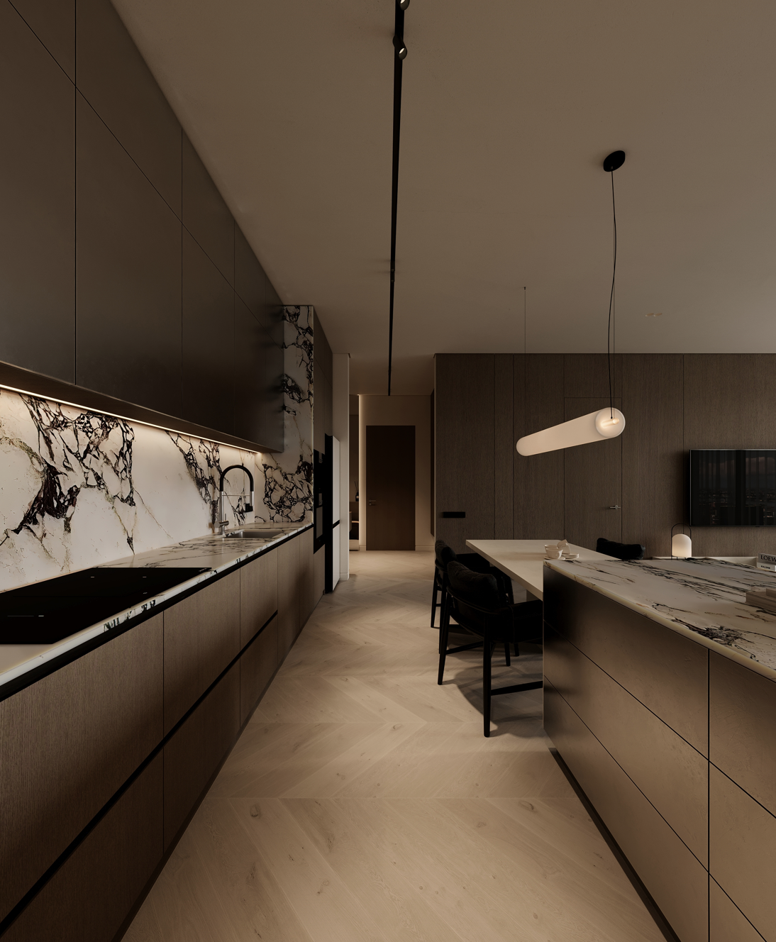 Vilnius 84 m2. Bliu.design — dizainas / interjeras / architektūra / 3D vizualizacijos