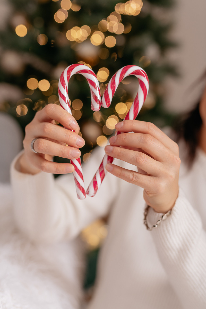 Weihnachtsmini Fotoshooting. Newbornphoto in Duesseldorf