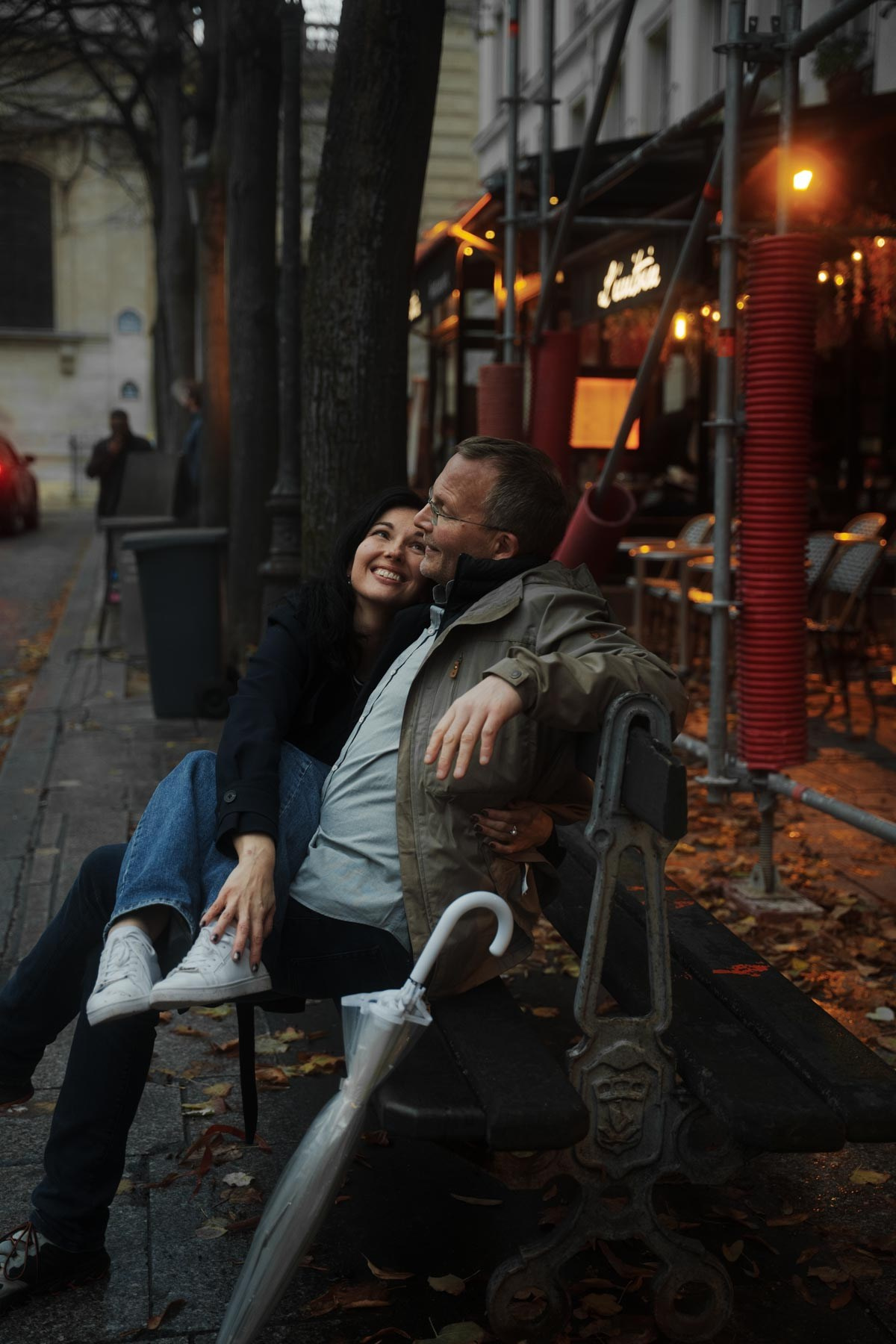 Katerina & Åge in rainy Paris. Фотограф в Париже Полина Осипова
