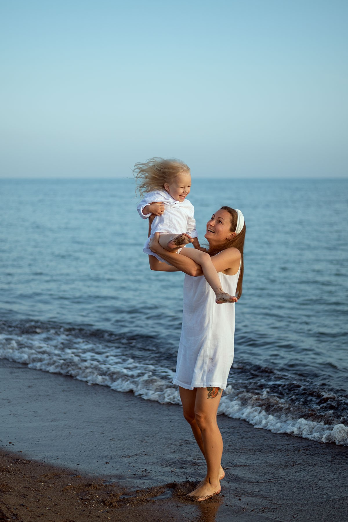 Семейная фотосессия на пляже в Белеке. Фотограф Анталия, Кемер, Белек, Сиде Дарья Кая