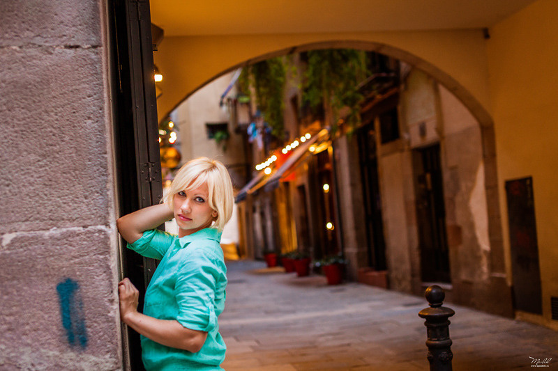 Портретная фотосессия в Парке Гуэль. Фотограф в Барселоне Испании Маслик Юлия