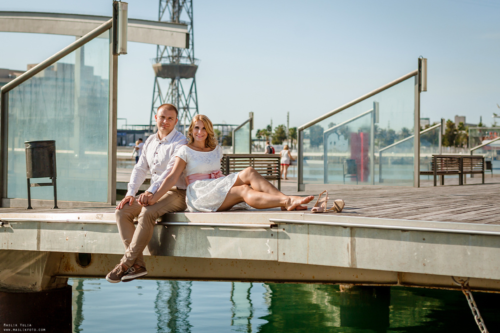 Нежная фотосессия в Барселоне. Фотограф в Барселоне Испании Маслик Юлия