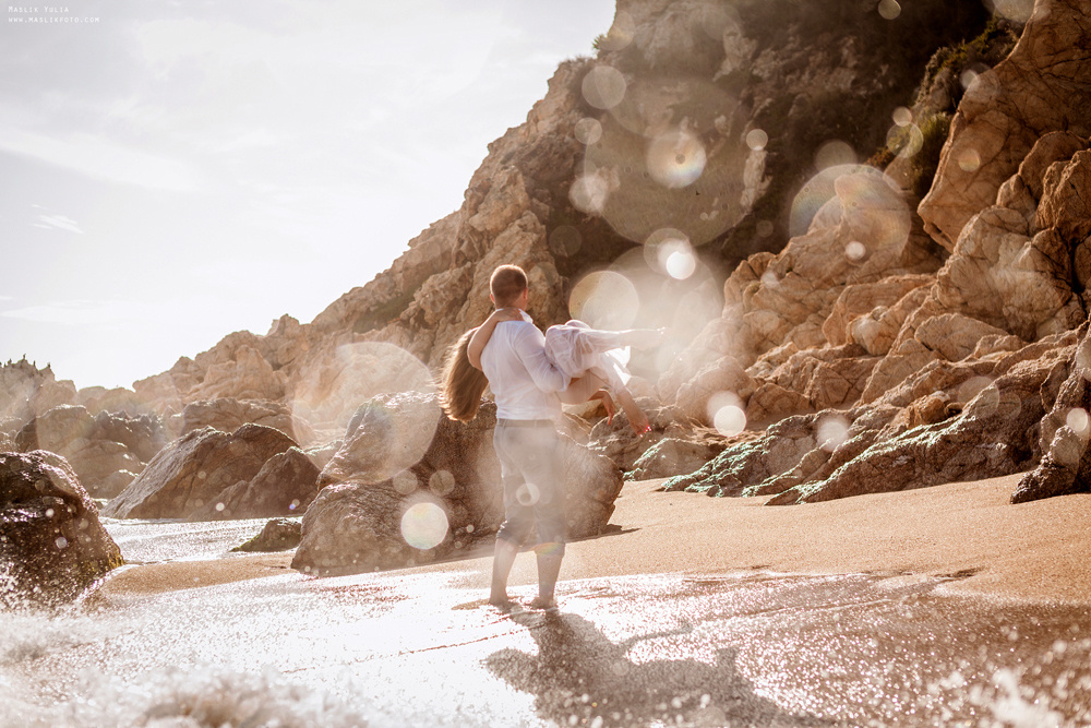 Вечерняя фотосессия  в Ллорет де Мар. Фотограф в Барселоне Испании Маслик Юлия