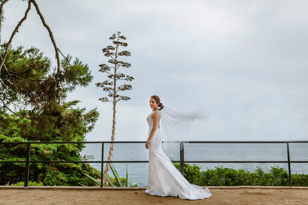 Sesja ślubna w Blanes - Hiszpania. Fotograf w Barcelonie Hiszpanii Maslik Yulia