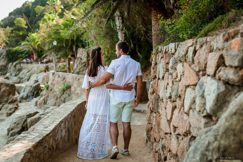 Пляжная фотосессия в Калелье. Фотограф в Барселоне Испании Маслик Юлия