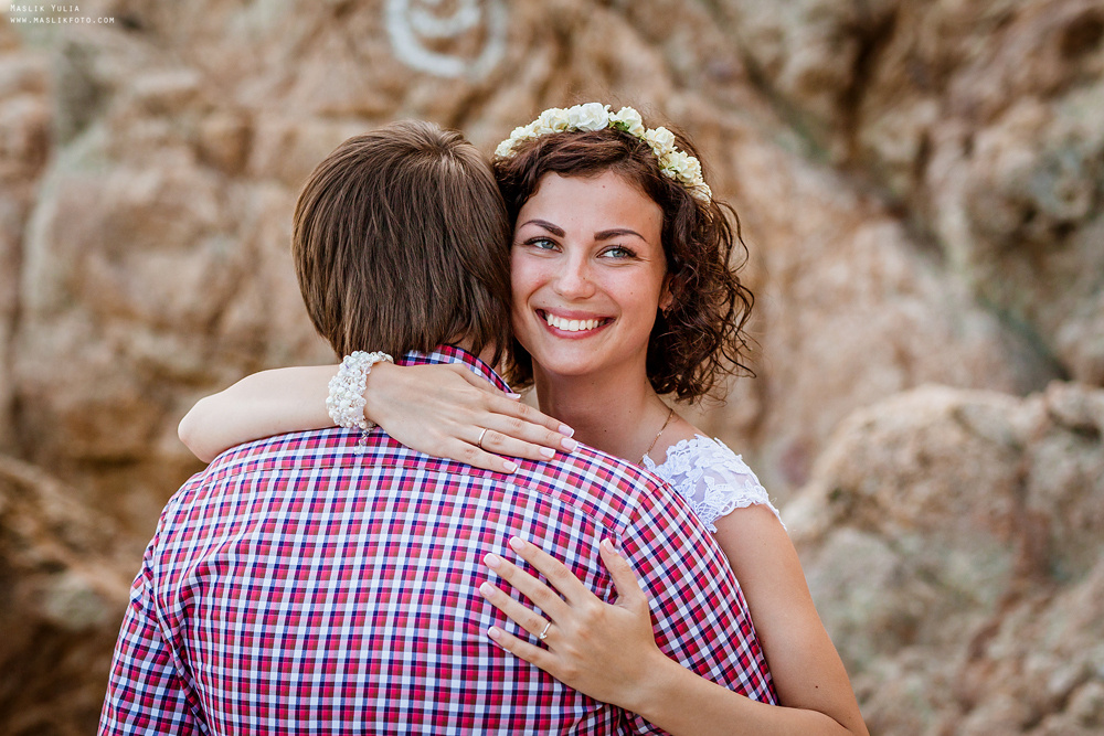 Wedding photo session in Lloret de Mar. Photographer in Barcelona Spain Maslik Yulia