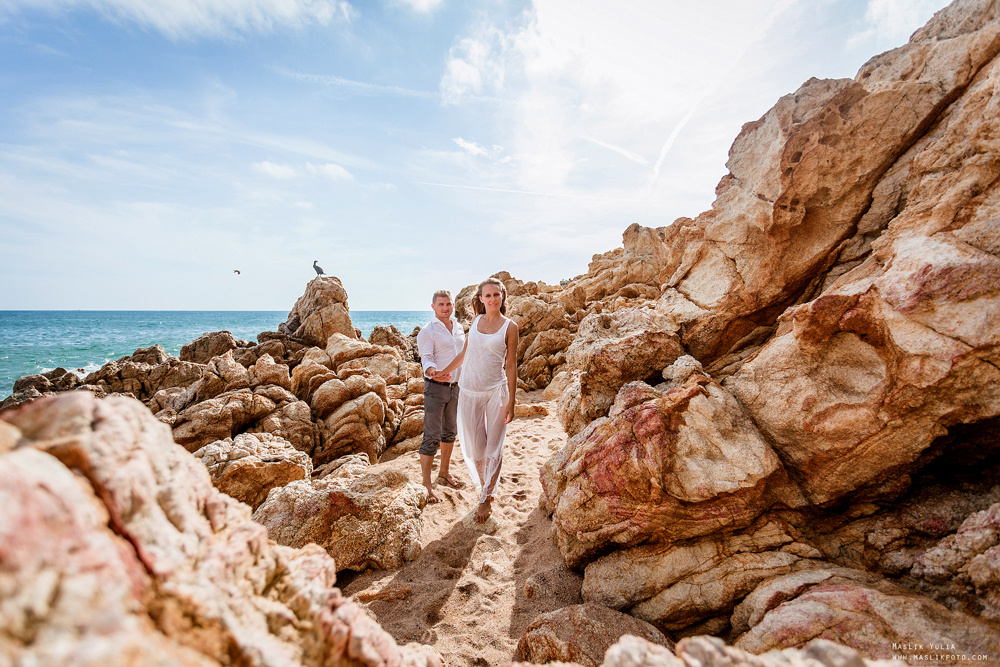 Вечерняя фотосессия  в Ллорет де Мар. Фотограф в Барселоне Испании Маслик Юлия