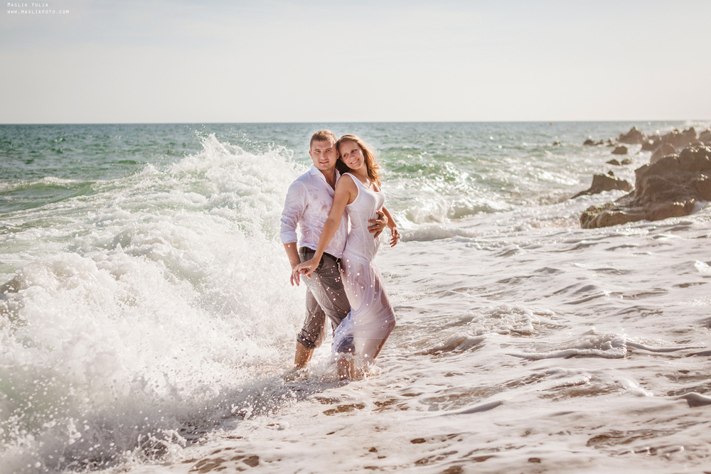 Вечерняя фотосессия  в Ллорет де Мар. Фотограф в Барселоне Испании Маслик Юлия