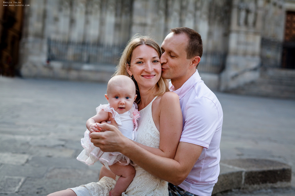 Летняя семейная фотосессия в Барселоне. Фотограф в Барселоне Испании Маслик Юлия