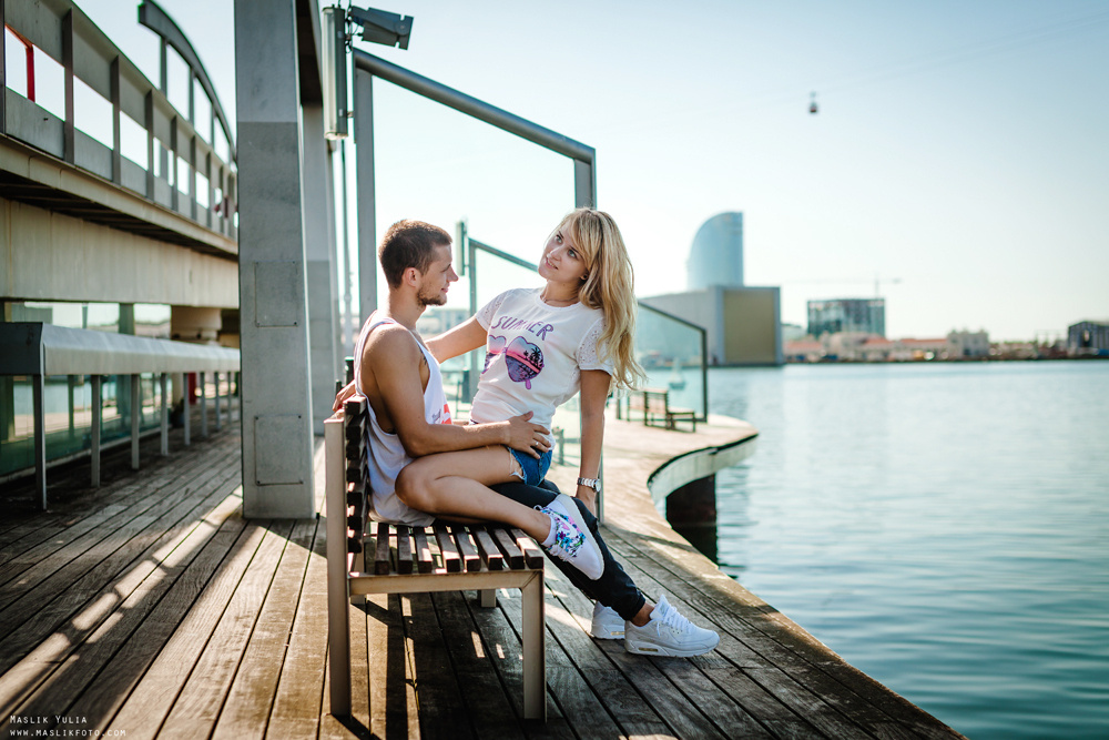 Dynamiczna sesja zdjęciowa w Barcelonie. Fotograf w Barcelonie Hiszpanii Maslik Yulia