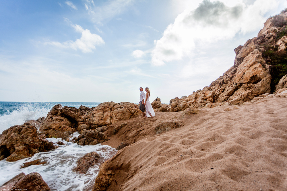 Вечерняя фотосессия  в Ллорет де Мар. Фотограф в Барселоне Испании Маслик Юлия