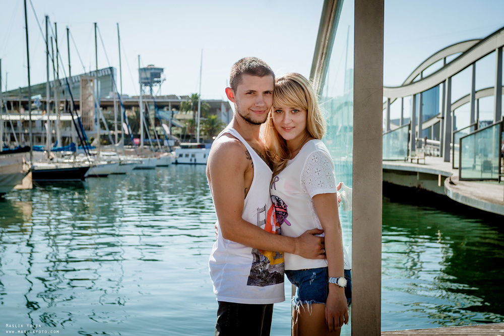 Dynamiczna sesja zdjęciowa w Barcelonie. Fotograf w Barcelonie Hiszpanii Maslik Yulia