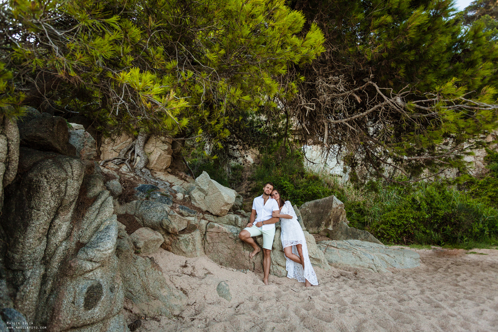 Пляжная фотосессия в Калелье. Фотограф в Барселоне Испании Маслик Юлия