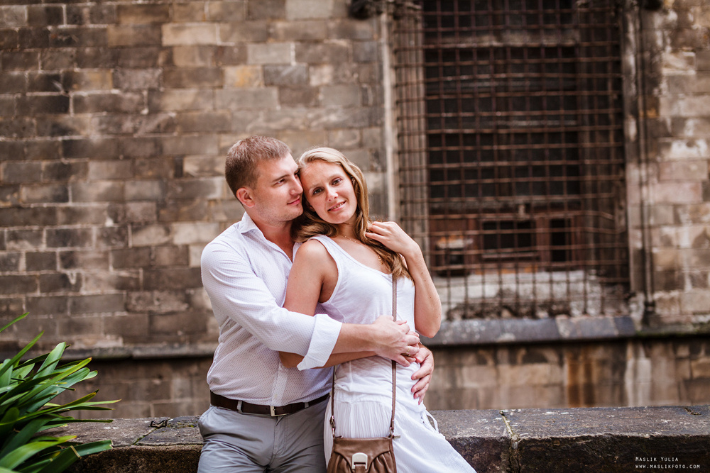 Вечерняя фотосессия  в Ллорет де Мар. Фотограф в Барселоне Испании Маслик Юлия