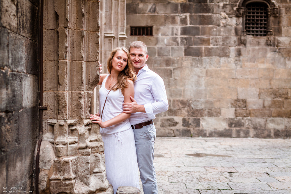 Вечерняя фотосессия  в Ллорет де Мар. Фотограф в Барселоне Испании Маслик Юлия