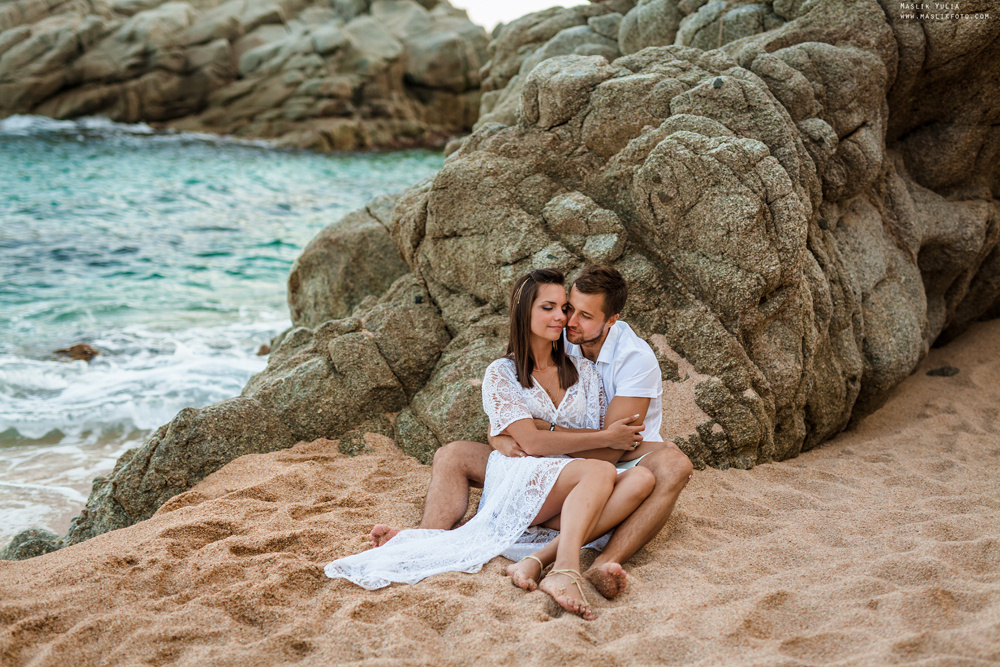 Пляжная фотосессия в Калелье. Фотограф в Барселоне Испании Маслик Юлия