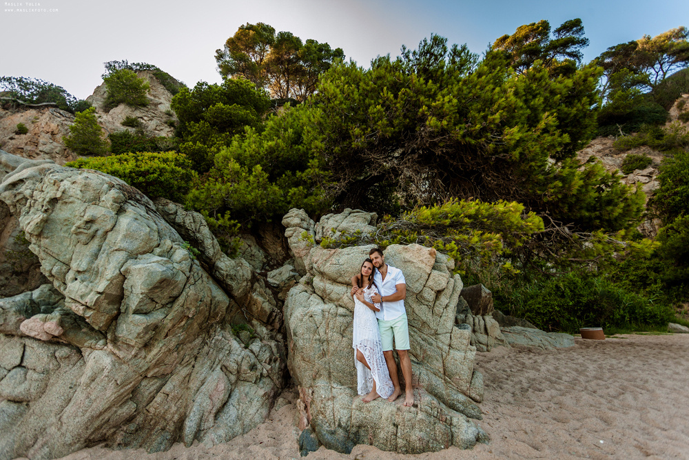 Пляжная фотосессия в Калелье. Фотограф в Барселоне Испании Маслик Юлия