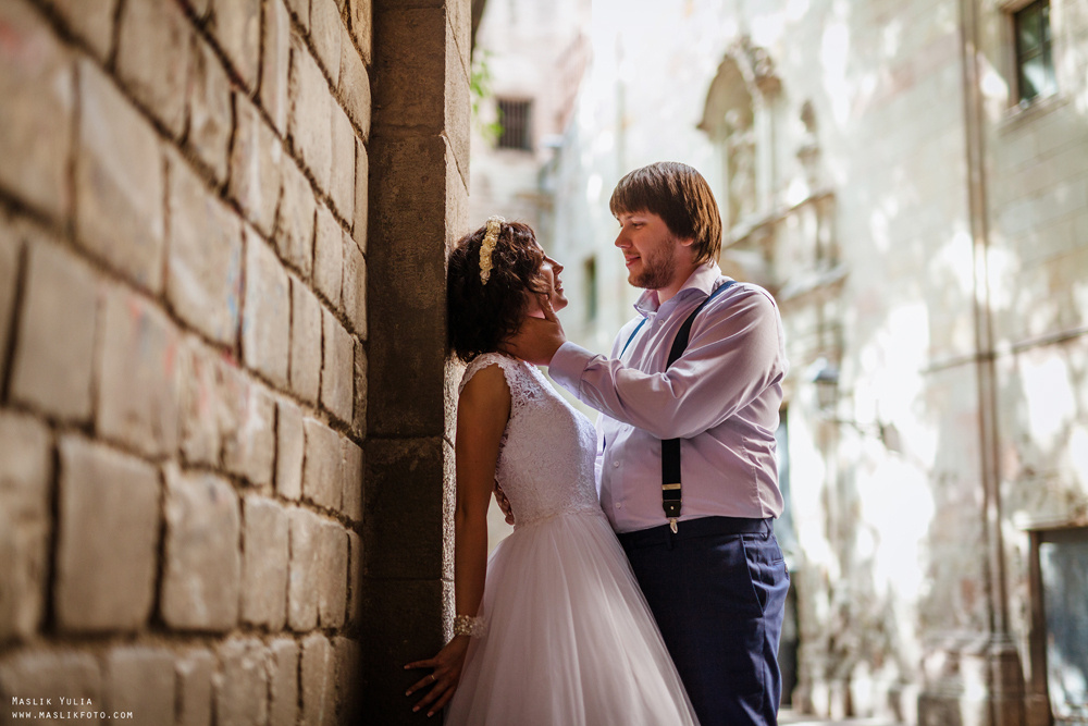 Wedding photo session in Lloret de Mar. Photographer in Barcelona Spain Maslik Yulia