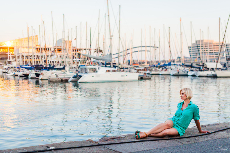 Портретная фотосессия в Парке Гуэль. Фотограф в Барселоне Испании Маслик Юлия