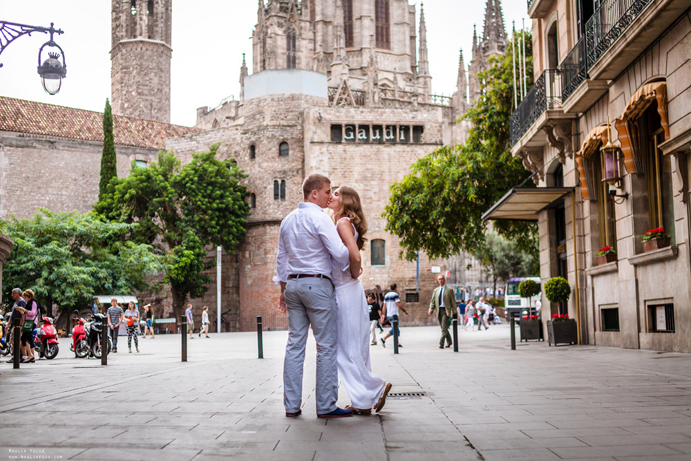 Вечерняя фотосессия  в Ллорет де Мар. Фотограф в Барселоне Испании Маслик Юлия