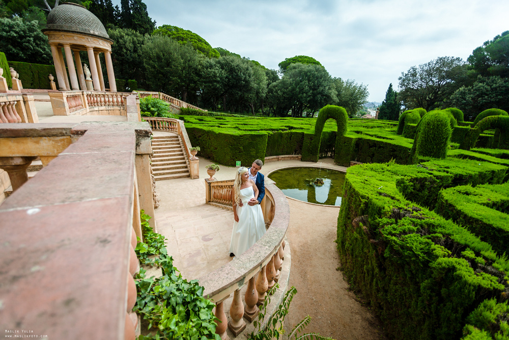Sesja zdjęciowa w parku w Barcelonie. Fotograf w Barcelonie Hiszpanii Maslik Yulia
