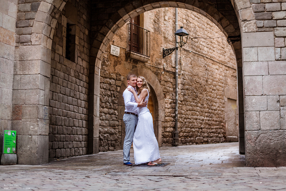 Вечерняя фотосессия  в Ллорет де Мар. Фотограф в Барселоне Испании Маслик Юлия