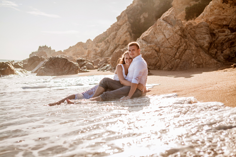 Вечерняя фотосессия  в Ллорет де Мар. Фотограф в Барселоне Испании Маслик Юлия