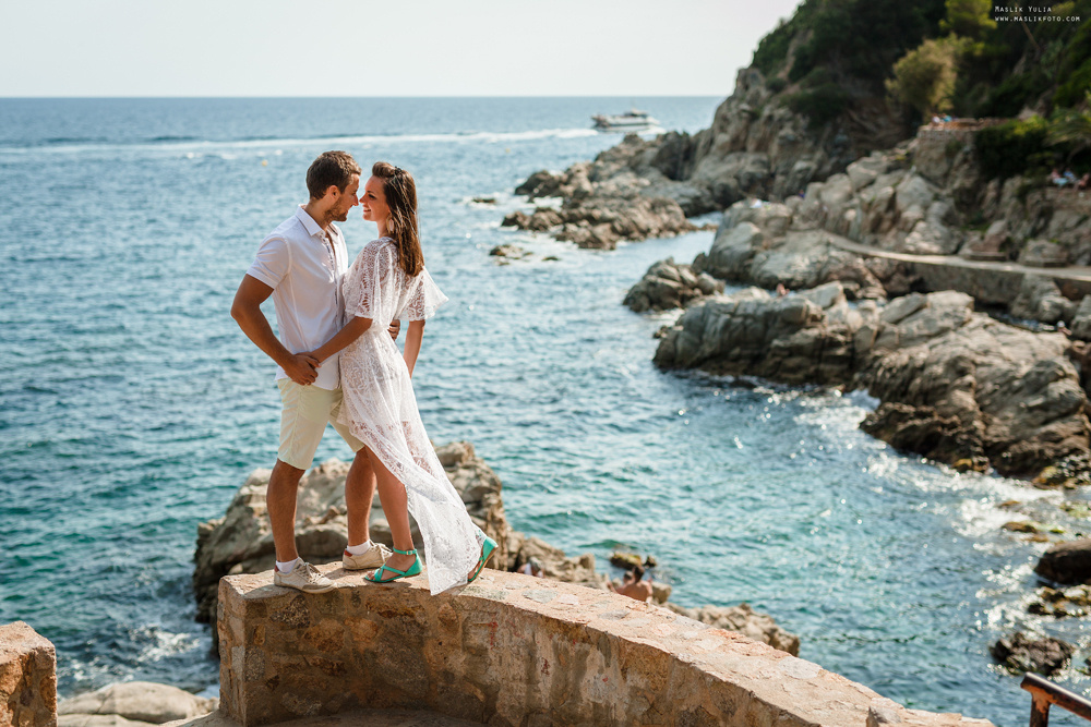 Пляжная фотосессия в Калелье. Фотограф в Барселоне Испании Маслик Юлия