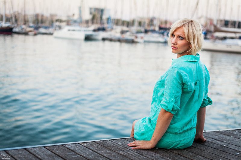 Портретная фотосессия в Парке Гуэль. Фотограф в Барселоне Испании Маслик Юлия