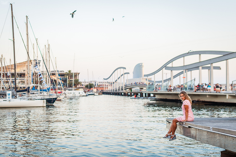Модная фотосессия в Барселоне. Фотограф в Барселоне Испании Маслик Юлия