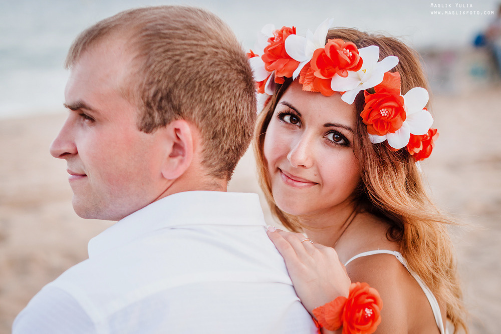 Wedding photo session in Badalona, Spain. Photographer in Barcelona Spain Maslik Yulia