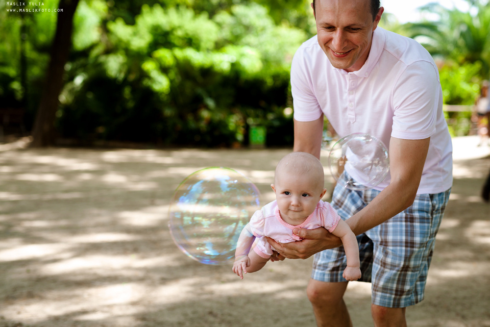 Летняя семейная фотосессия в Барселоне. Фотограф в Барселоне Испании Маслик Юлия