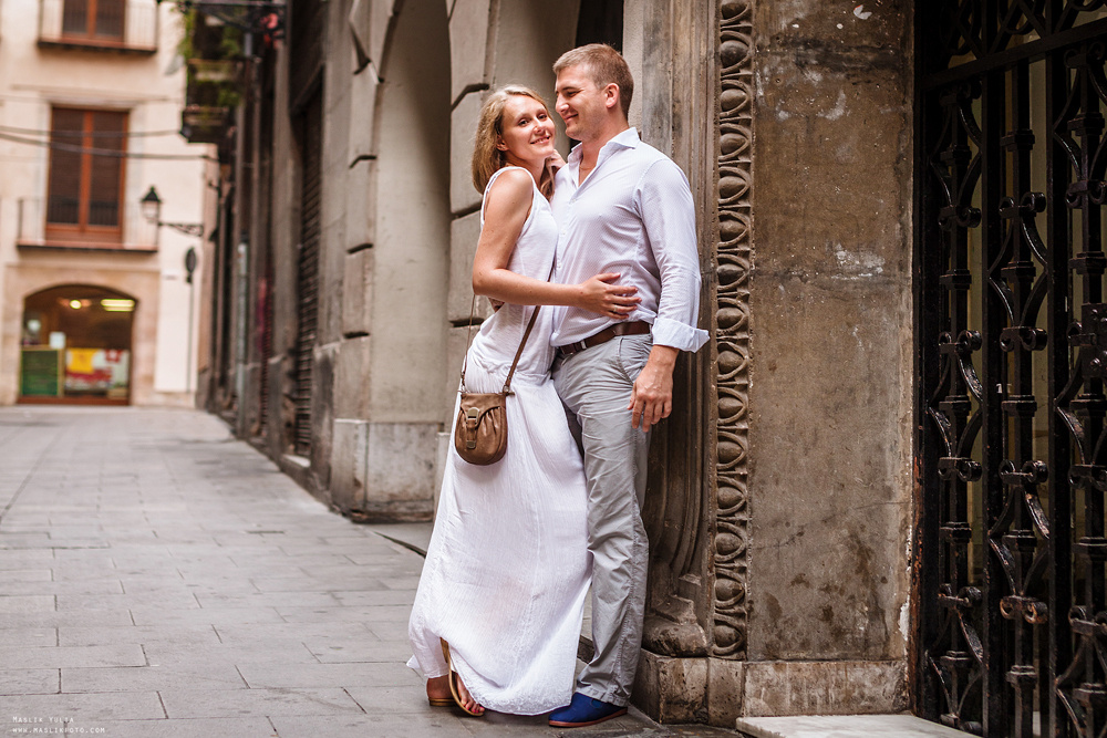 Вечерняя фотосессия  в Ллорет де Мар. Фотограф в Барселоне Испании Маслик Юлия