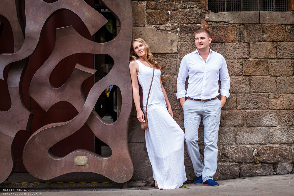 Вечерняя фотосессия  в Ллорет де Мар. Фотограф в Барселоне Испании Маслик Юлия