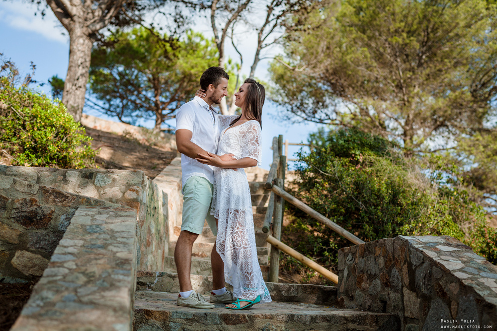 Пляжная фотосессия в Калелье. Фотограф в Барселоне Испании Маслик Юлия