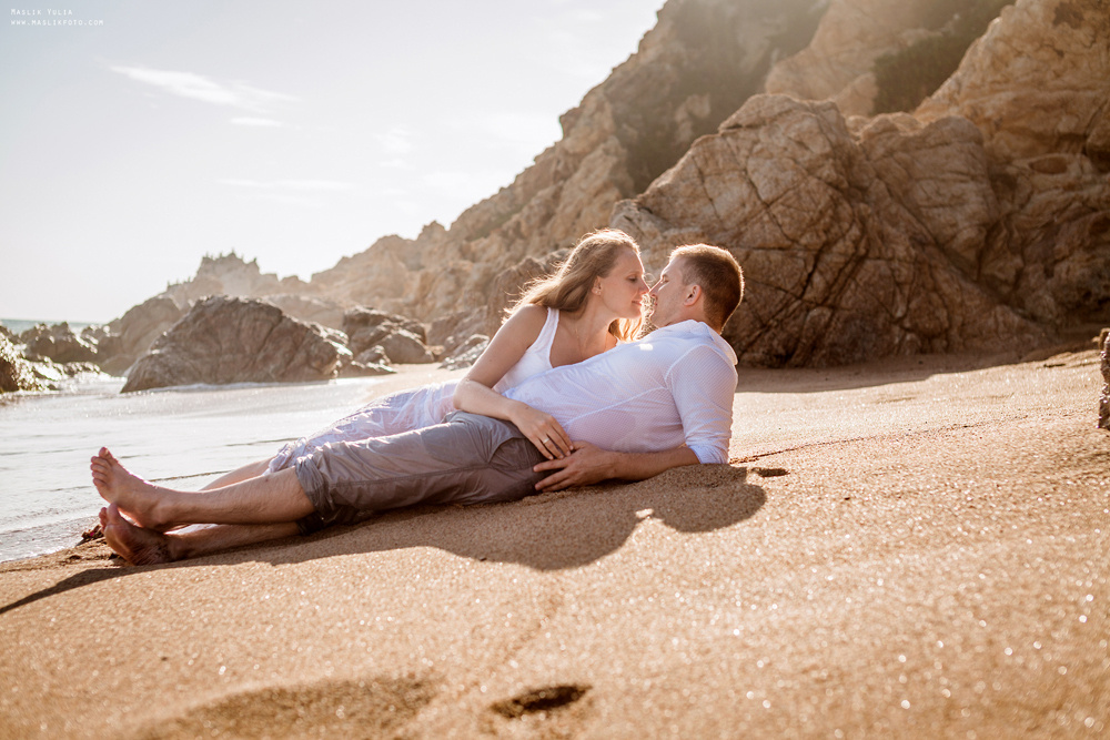 Вечерняя фотосессия  в Ллорет де Мар. Фотограф в Барселоне Испании Маслик Юлия