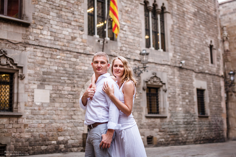 Вечерняя фотосессия  в Ллорет де Мар. Фотограф в Барселоне Испании Маслик Юлия