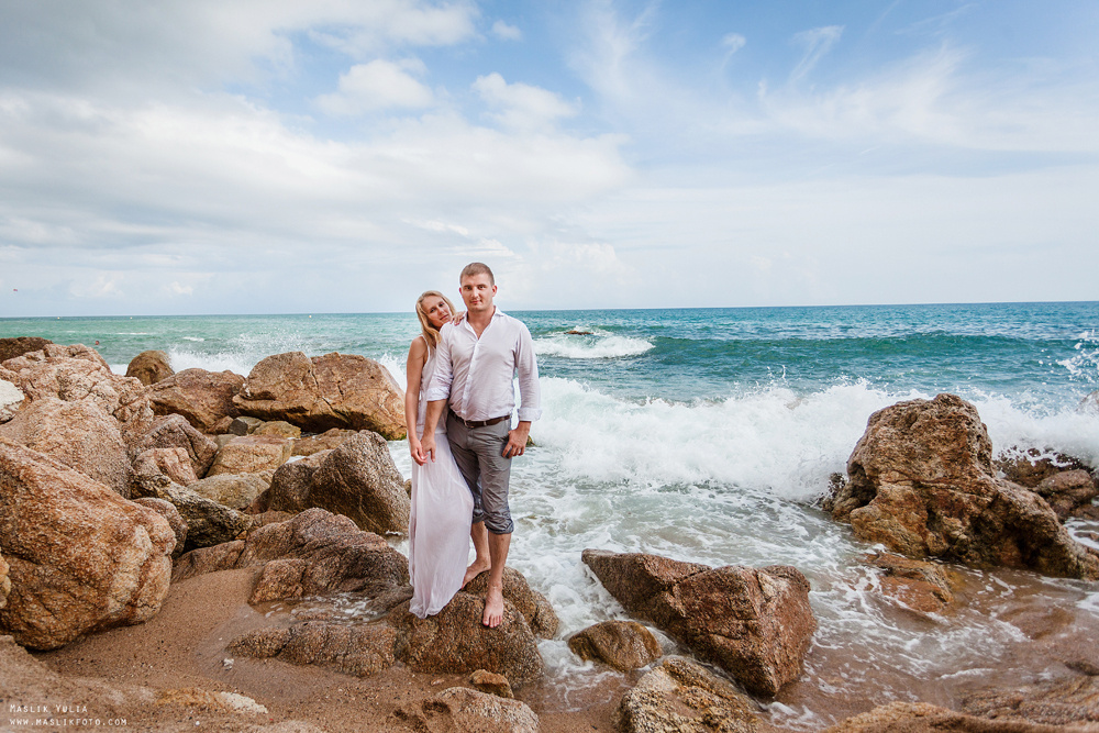 Вечерняя фотосессия  в Ллорет де Мар. Фотограф в Барселоне Испании Маслик Юлия