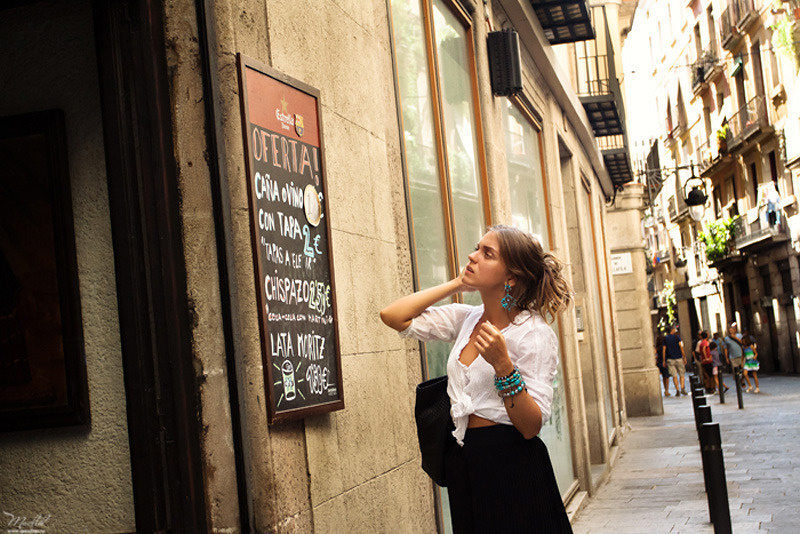 Street style фотосессия в Барселоне. Фотограф в Барселоне Испании Маслик Юлия