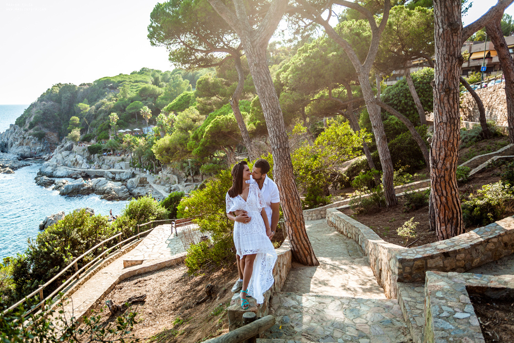 Пляжная фотосессия в Калелье. Фотограф в Барселоне Испании Маслик Юлия