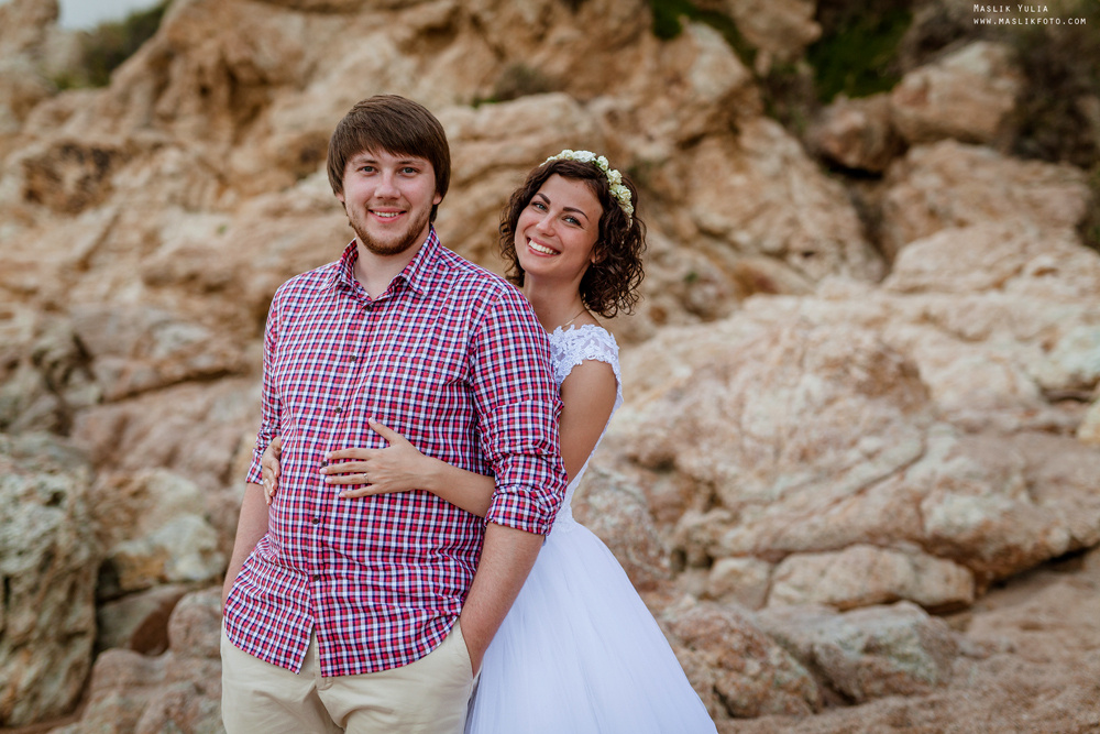 Wedding photo session in Lloret de Mar. Photographer in Barcelona Spain Maslik Yulia