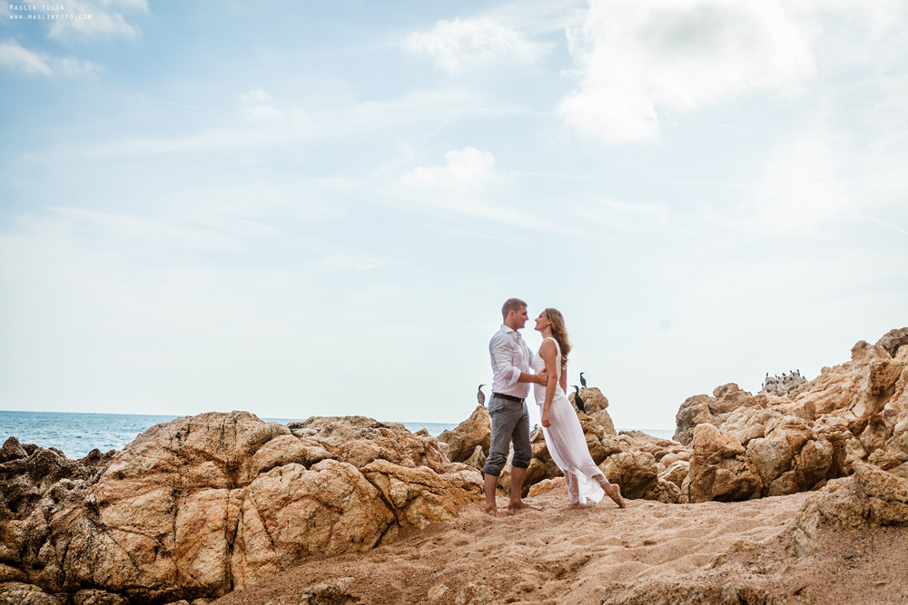 Вечерняя фотосессия  в Ллорет де Мар. Фотограф в Барселоне Испании Маслик Юлия