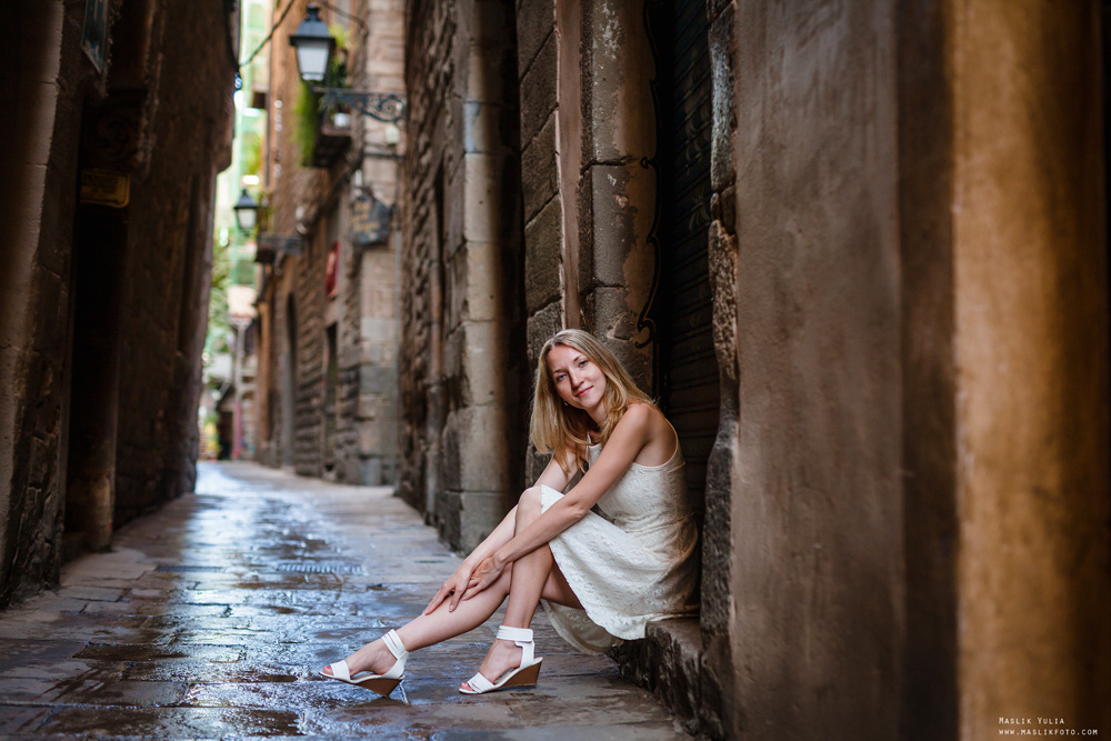 Летняя семейная фотосессия в Барселоне. Фотограф в Барселоне Испании Маслик Юлия