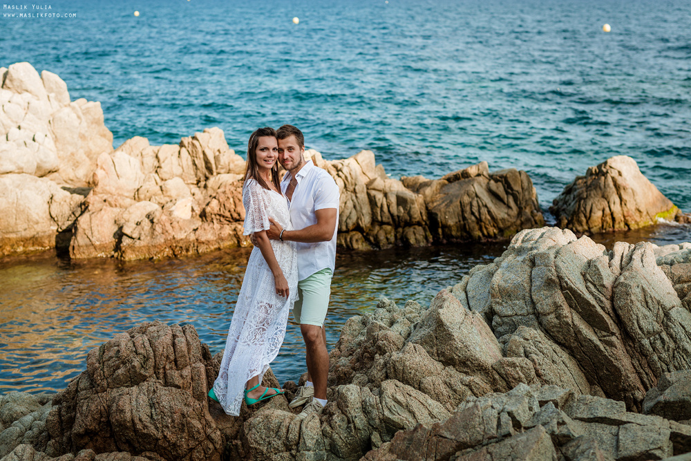 Пляжная фотосессия в Калелье. Фотограф в Барселоне Испании Маслик Юлия