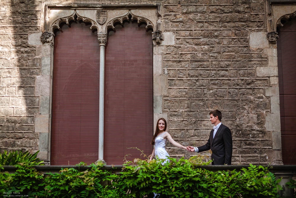 Sesja ślubna w Blanes - Hiszpania. Fotograf w Barcelonie Hiszpanii Maslik Yulia