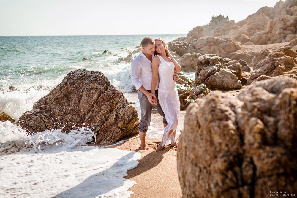 Вечерняя фотосессия  в Ллорет де Мар. Фотограф в Барселоне Испании Маслик Юлия