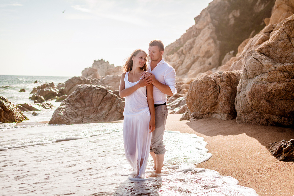 Вечерняя фотосессия  в Ллорет де Мар. Фотограф в Барселоне Испании Маслик Юлия