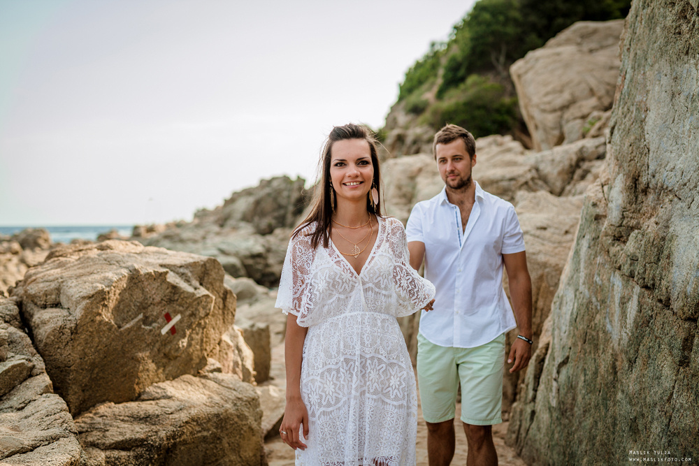 Пляжная фотосессия в Калелье. Фотограф в Барселоне Испании Маслик Юлия