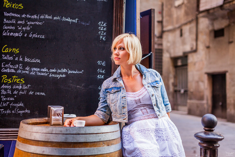 Портретная фотосессия в Парке Гуэль. Фотограф в Барселоне Испании Маслик Юлия