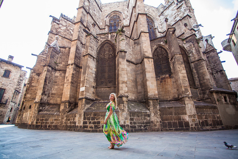 Женская фотосессия в Барселоне. Фотограф в Барселоне Испании Маслик Юлия
